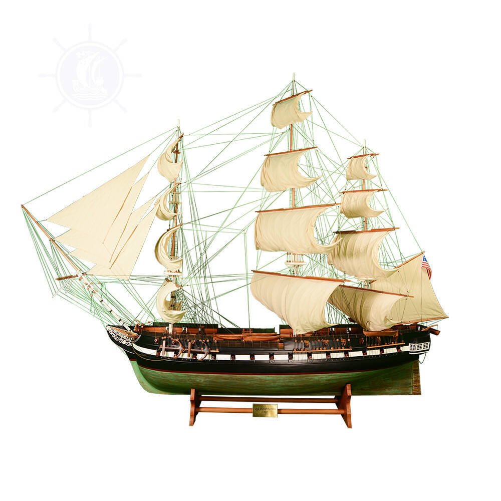 116" Unfinished Wood Hand Painted Model Boat HomeRoots