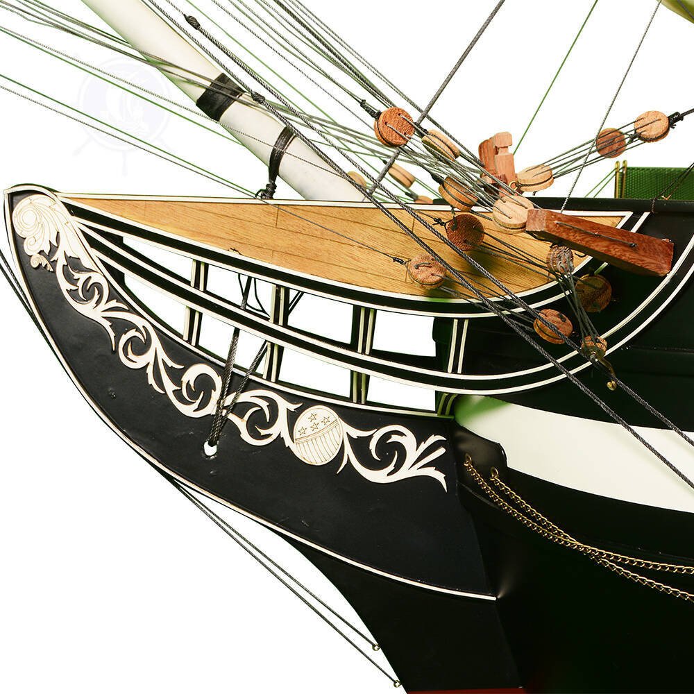 116" Unfinished Wood Hand Painted Model Boat HomeRoots