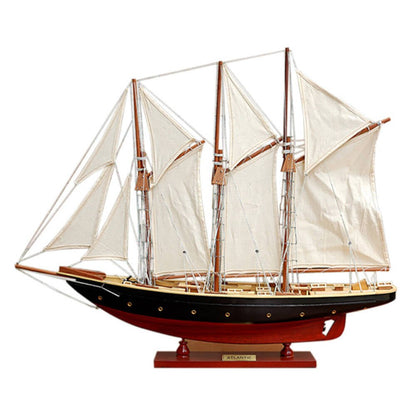 33" Unfinished Wood Hand Painted Model Boat HomeRoots