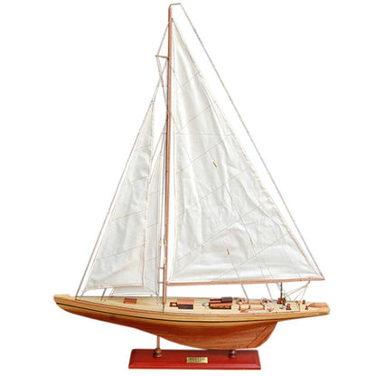 30" Unfinished Wood Hand Painted Model Boat HomeRoots