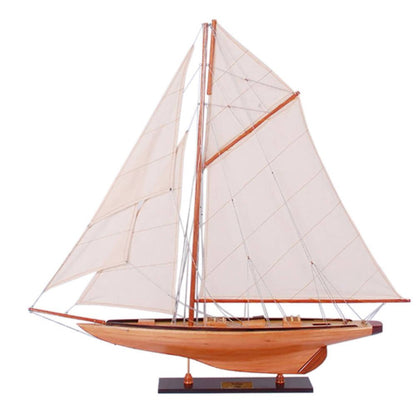 30" Unfinished Wood Hand Painted Model Boat HomeRoots
