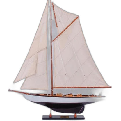 47" Unfinished Wood Hand Painted Model Boat HomeRoots
