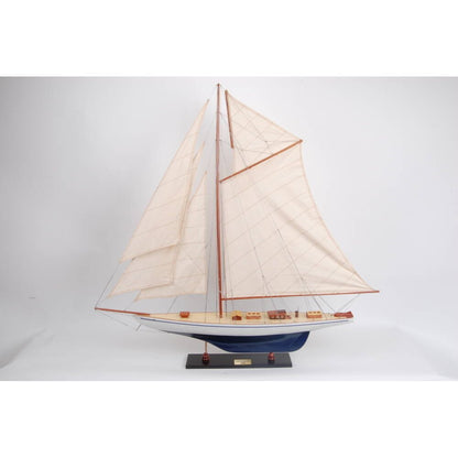41" Unfinished Wood Hand Painted Model Boat HomeRoots