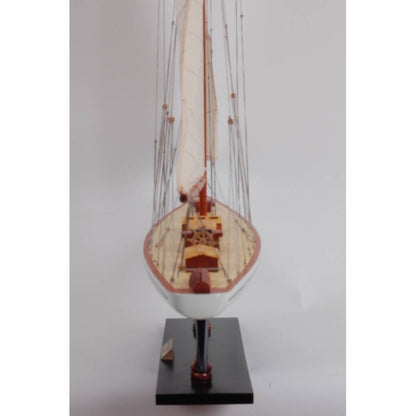 41" Unfinished Wood Hand Painted Model Boat HomeRoots