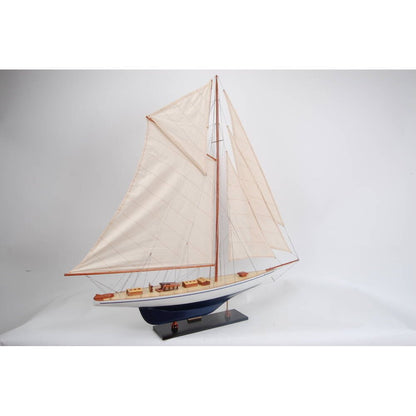 41" Unfinished Wood Hand Painted Model Boat HomeRoots