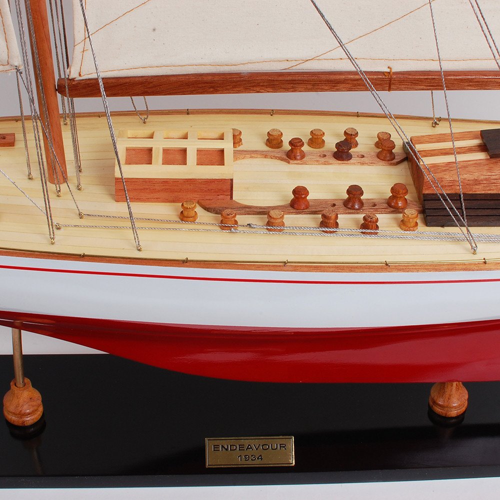 39" Unfinished Wood Hand Painted Model Boat HomeRoots