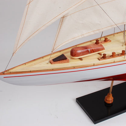 39" Unfinished Wood Hand Painted Model Boat HomeRoots