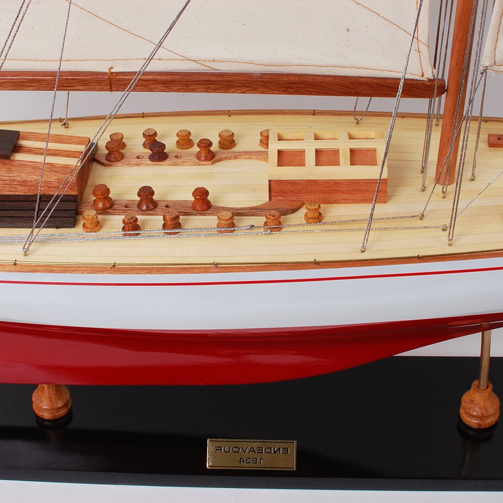 39" Unfinished Wood Hand Painted Model Boat HomeRoots