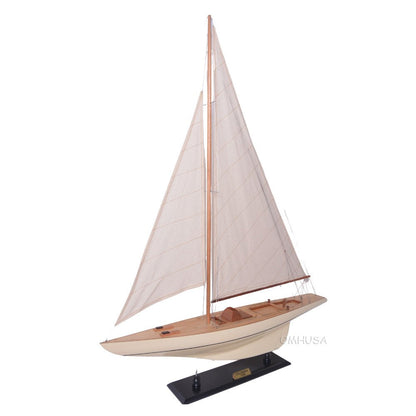 30" Unfinished Wood Hand Painted Model Boat HomeRoots