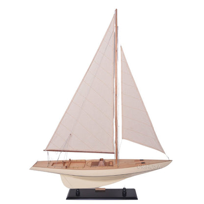 30" Unfinished Wood Hand Painted Model Boat HomeRoots