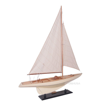 30" Unfinished Wood Hand Painted Model Boat HomeRoots
