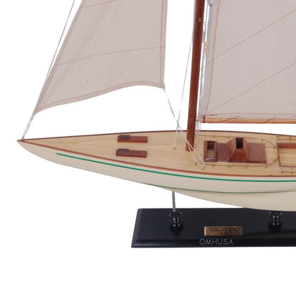 30" Unfinished Wood Hand Painted Model Boat HomeRoots