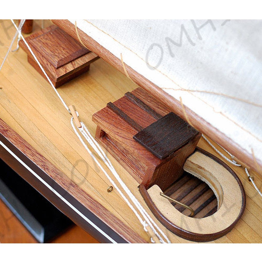 28" Unfinished Wood Hand Painted Model Boat HomeRoots