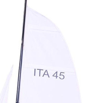 52" Unfinished Wood Hand Painted Model Boat HomeRoots