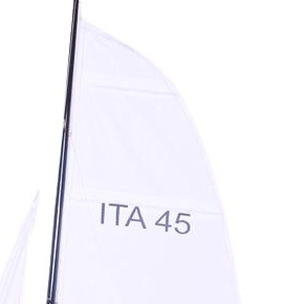 52" Unfinished Wood Hand Painted Model Boat HomeRoots