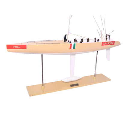 52" Unfinished Wood Hand Painted Model Boat HomeRoots