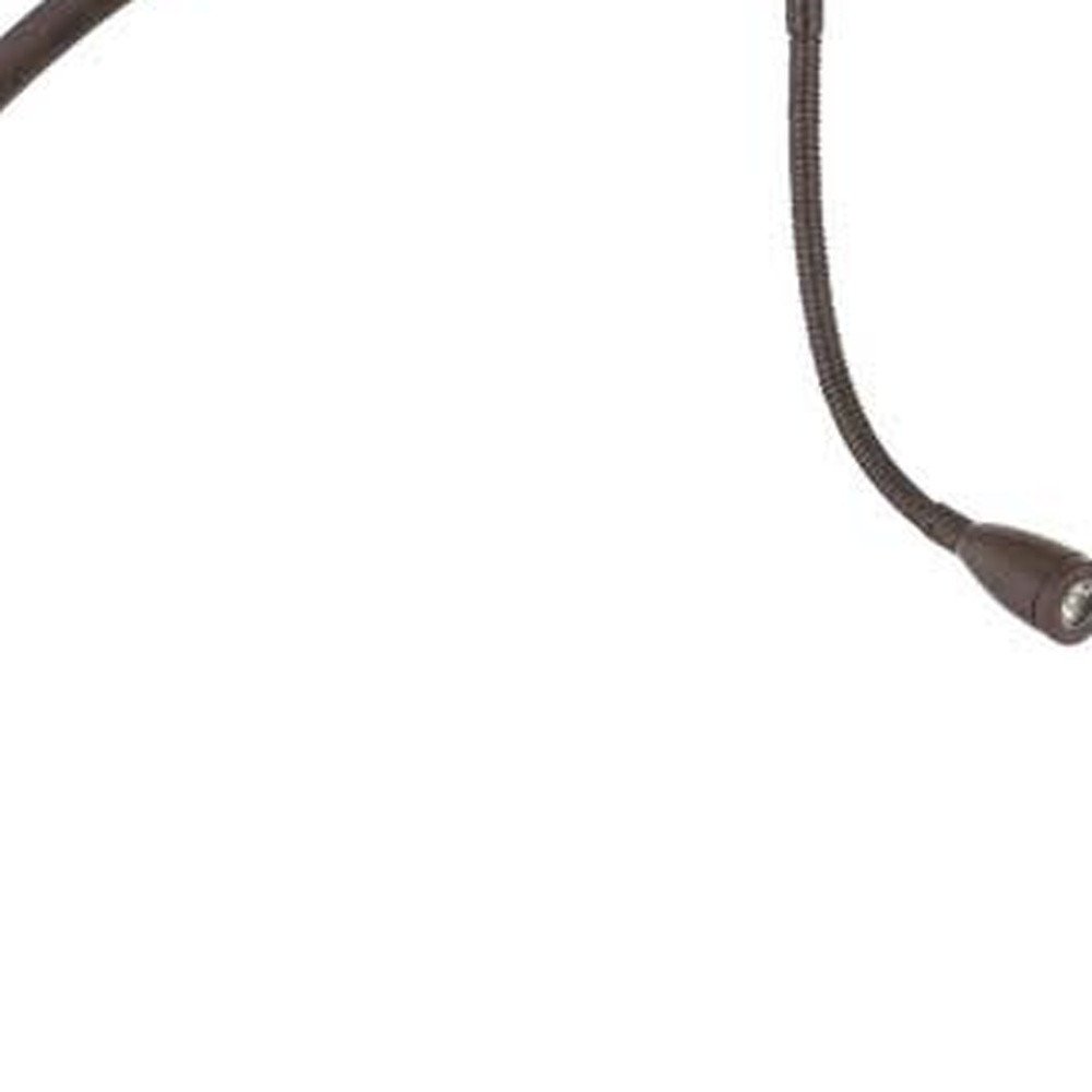 68" Rust Metal Reading Floor Lamp With Gray Fabric Empire Shade HomeRoots