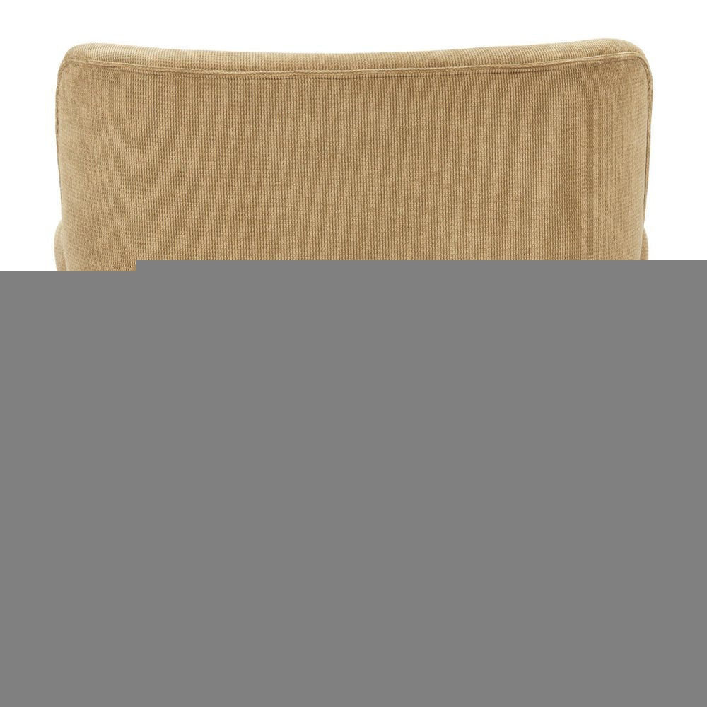 34" Green and Brown Upholstered Arm Chair HomeRoots