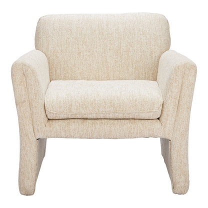 33" Beige Upholstered Arm Chair HomeRoots
