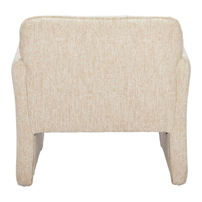 33" Beige Upholstered Arm Chair HomeRoots