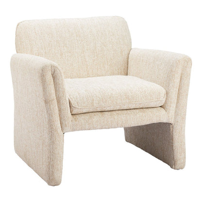 33" Beige Upholstered Arm Chair HomeRoots