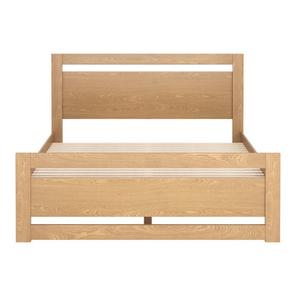 Natural Wood Queen Bed Frame HomeRoots