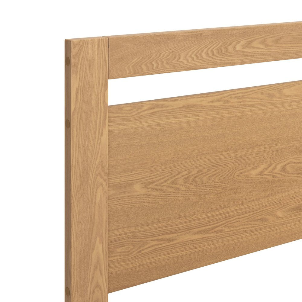 Natural Wood Queen Bed Frame HomeRoots
