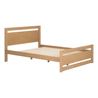 Natural Wood Queen Bed Frame HomeRoots