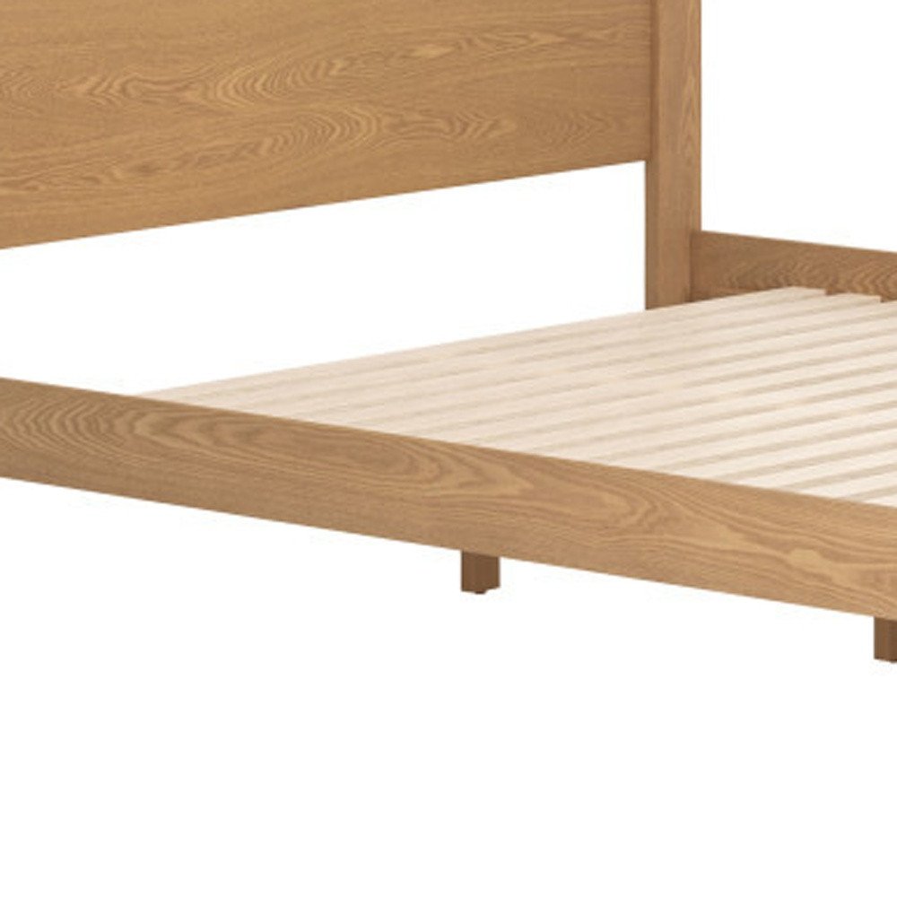 Natural Wood Queen Bed Frame HomeRoots