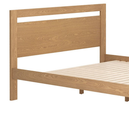 Natural Wood Queen Bed Frame HomeRoots
