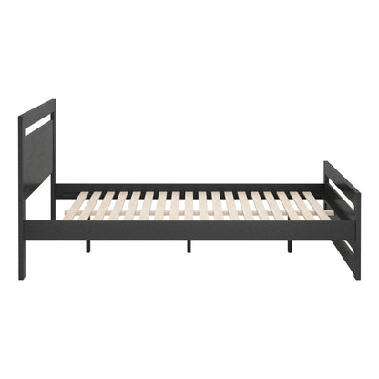 Black Wood Queen Bed Frame HomeRoots