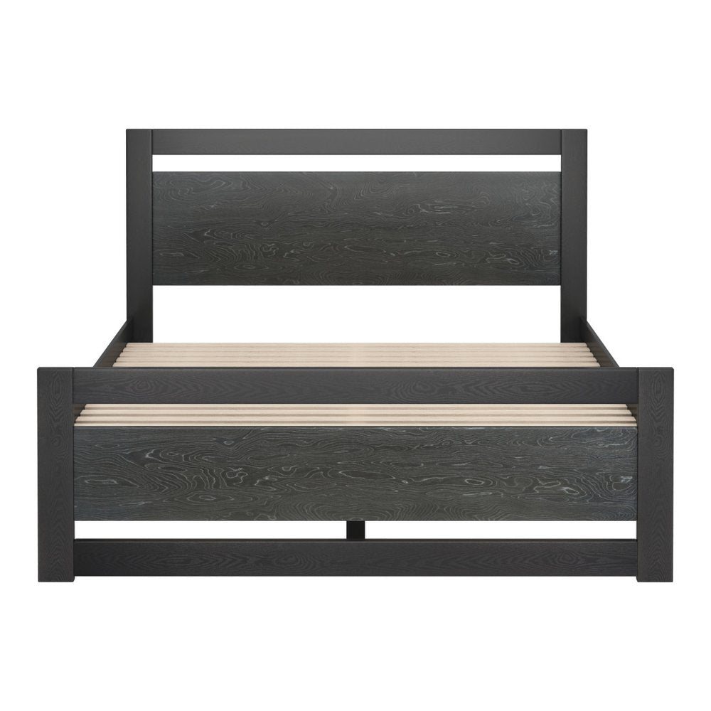 Black Wood Queen Bed Frame HomeRoots