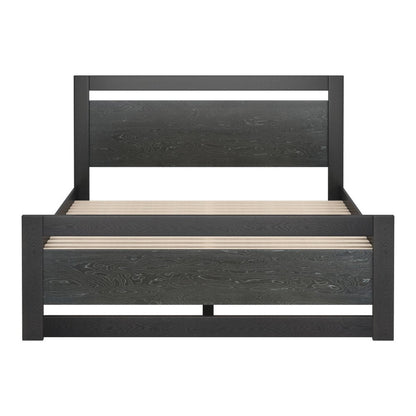 Black Wood Queen Bed Frame HomeRoots