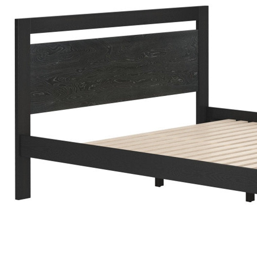 Black Wood Queen Bed Frame HomeRoots