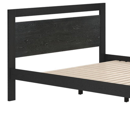 Black Wood Queen Bed Frame HomeRoots