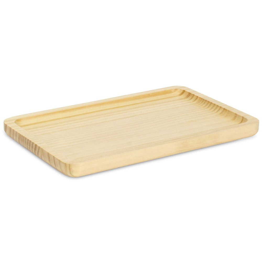 12" Natural Solid Wood Handmade Vanity Tray HomeRoots