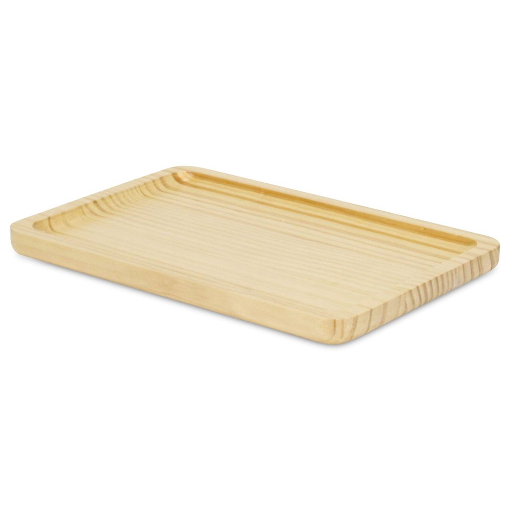 12" Natural Solid Wood Handmade Vanity Tray HomeRoots