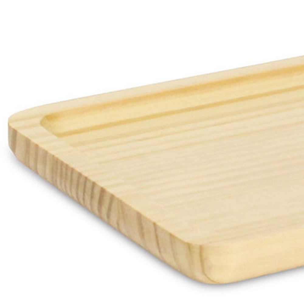 12" Natural Solid Wood Handmade Vanity Tray HomeRoots