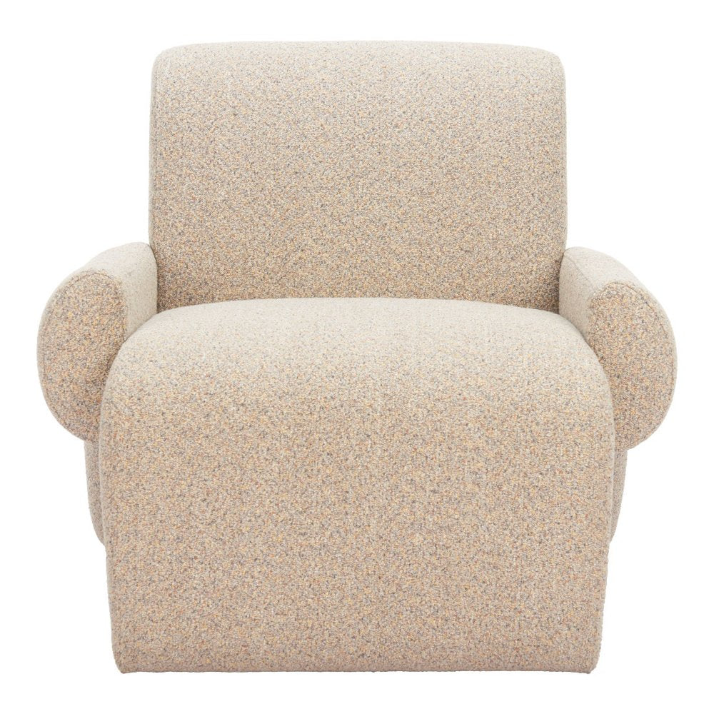 32" Beige Upholstered Arm Chair HomeRoots