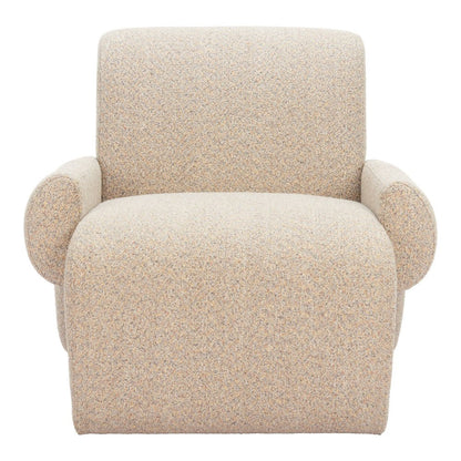 32" Beige Upholstered Arm Chair HomeRoots