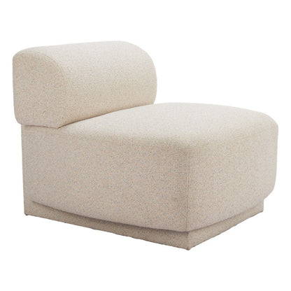 34" Beige Upholstered Side Chair HomeRoots
