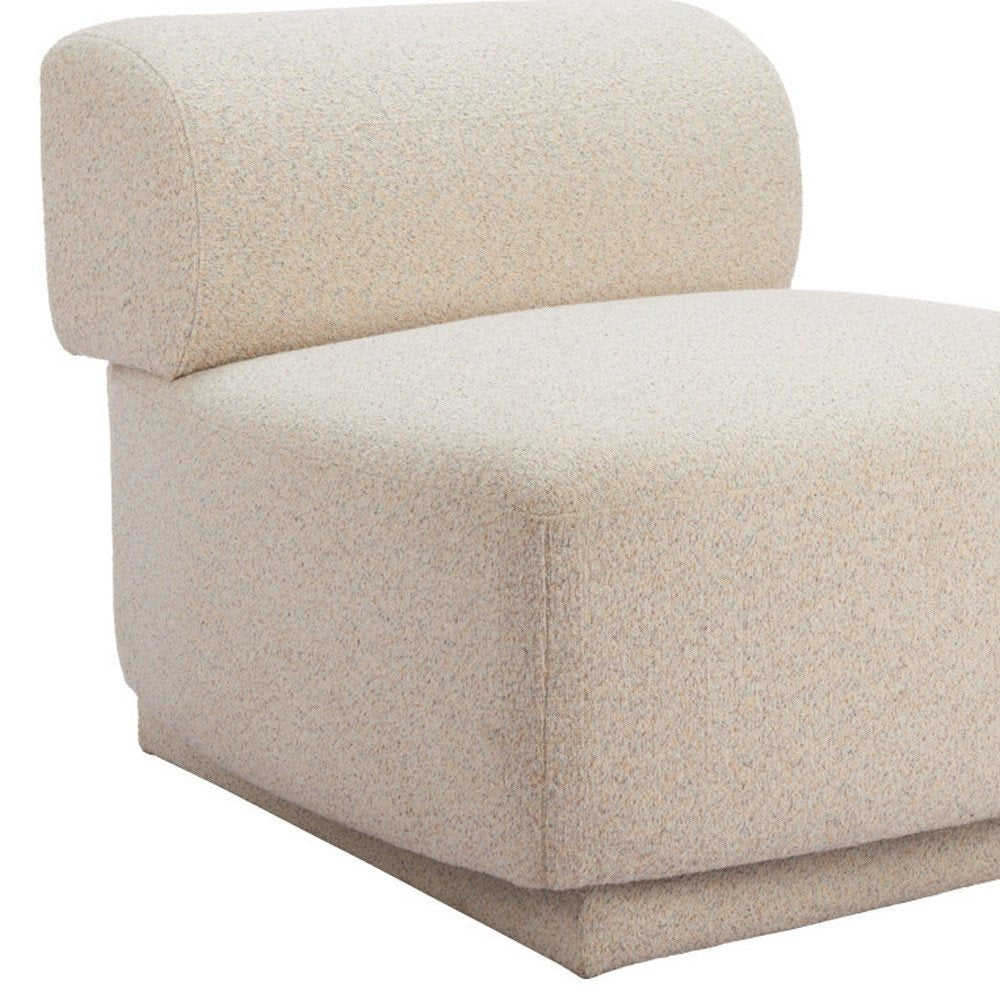 34" Beige Upholstered Side Chair HomeRoots
