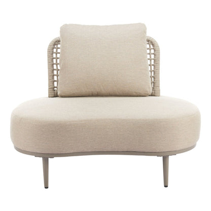 43" Beige Fabric Side Chair HomeRoots