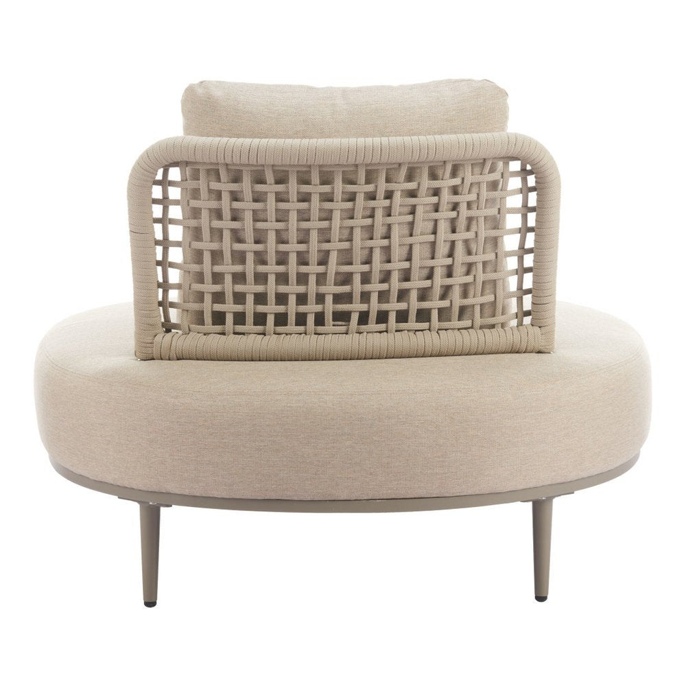 43" Beige Fabric Side Chair HomeRoots