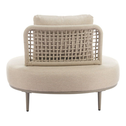 43" Beige Fabric Side Chair HomeRoots