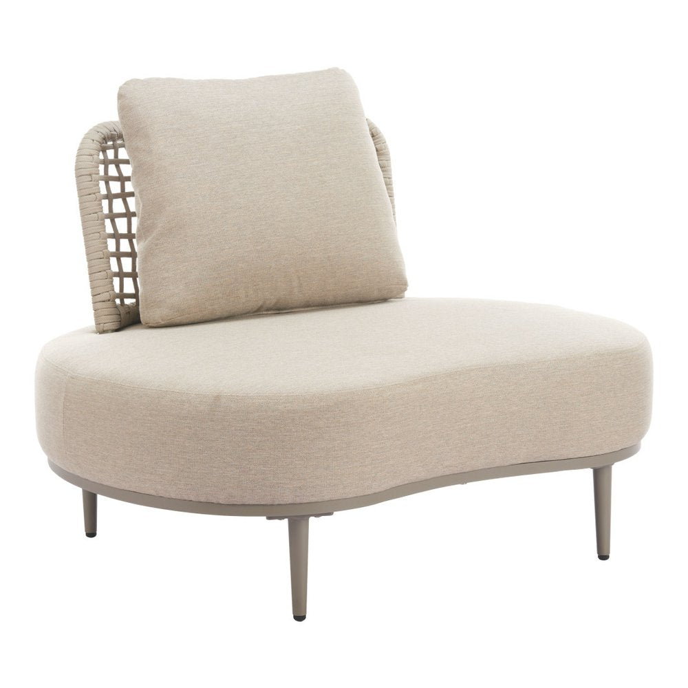 43" Beige Fabric Side Chair HomeRoots