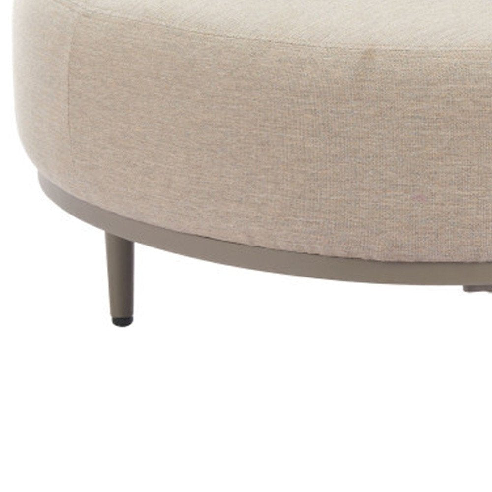 43" Beige Fabric Side Chair HomeRoots