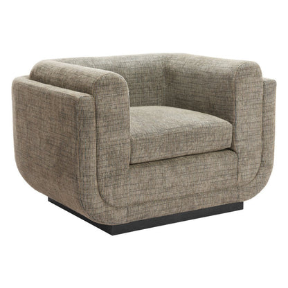 41" Green and Black Upholstered Arm Chair HomeRoots