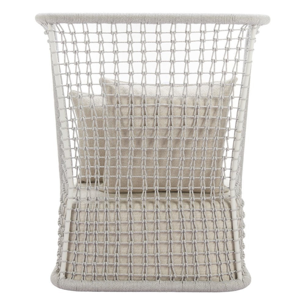 37" Beige and Black Fabric Side Chair HomeRoots