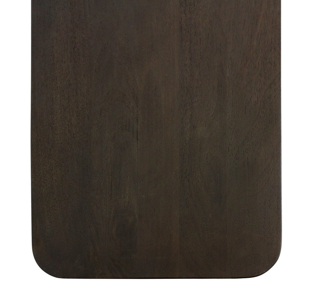 80" Dark Brown Distressed Solid Wood Sideboard Soft Close with Four Doors HomeRoots